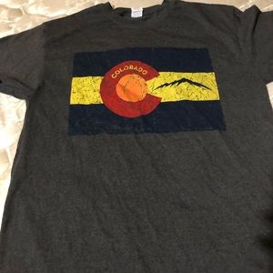 L Colorado flag T shirt